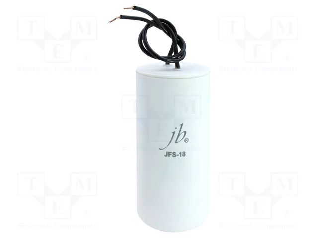 Capacitor: polypropylene; motors, run; 20uF; 450VAC; Ø38x70mm; ±5% Jb Capacitors JFS18A6206J000000B