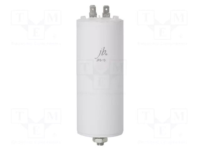 Capacitor: polypropylene; motors, run; 2uF; 450VAC; Ø34x65mm; ±5% Jb Capacitors JFS13A6205JBB