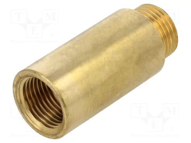 Splice terminal: extension; male-female,round; 50mm; BR GEBO 500-50-04BR