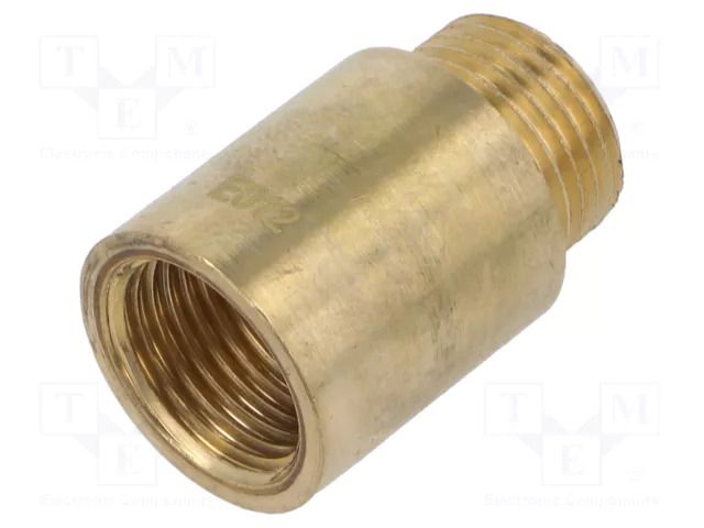 Splice terminal: extension; male-female,round; 30mm; BR GEBO 500-30-04BR