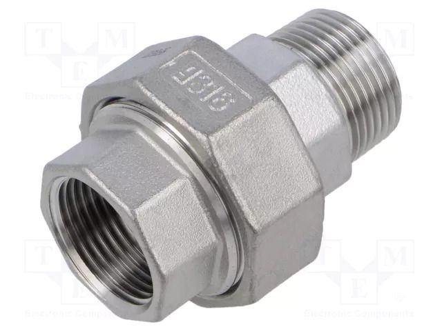 Splice terminal: double connector; male-female,flat,with seal GEBO 6331-034