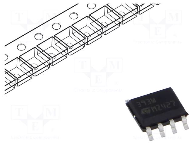 IC: comparator; universal; Cmp: 2; SMT; SO8; reel,tape; Iio: 3nA STMicroelectronics LM393WDT