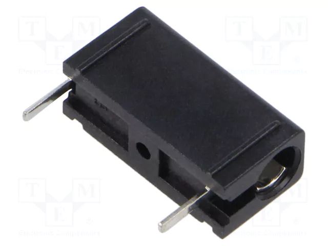 Connector: 4mm banana; socket; 30VAC; 60VDC; 16A; black; tinned HIRSCHMANN T&M PB4SW