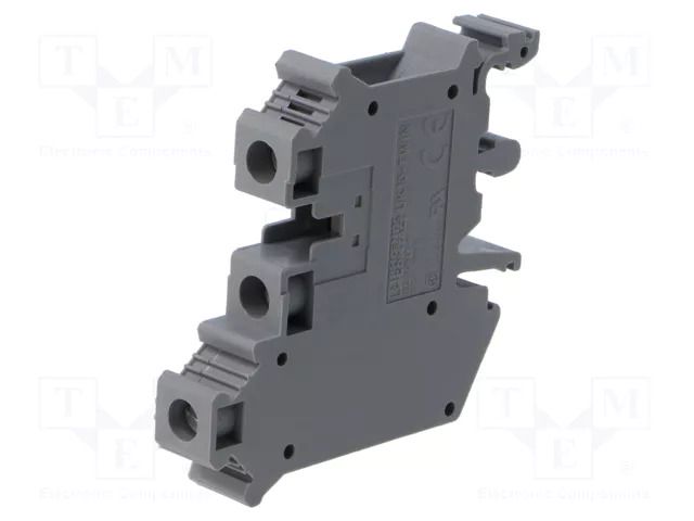 Splice terminal: rail; 800V; screw terminal; grey; polyamide PHOENIX CONTACT UK10-TWIN