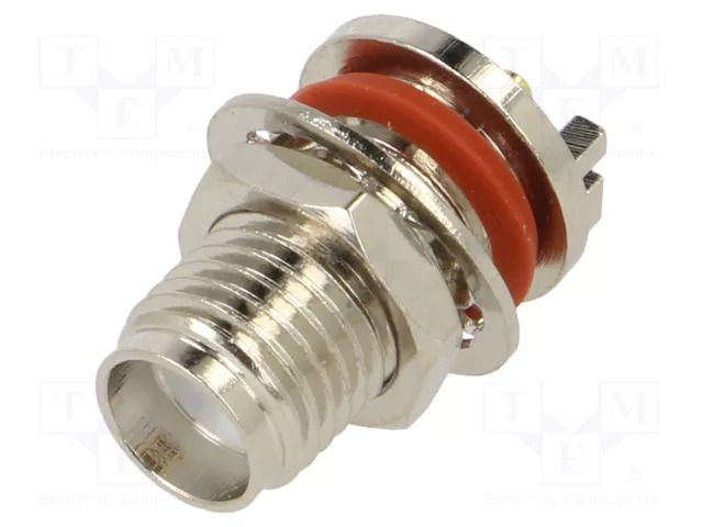 Connector: SMA; socket; female; card edge; horizontal; SMT; PTFE GCT RFPC-SMA31-FN-095A
