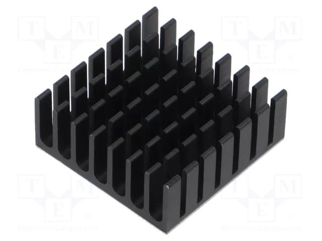 Heatsink; black; 28x28x11mm; aluminium; thermal adhesive tape DFROBOT DF-FIT0223