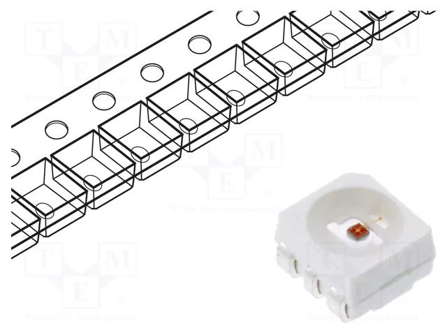 LED; yellow; SMD; 3528,PLCC4; 1800÷2300mcd; 1.6÷2.6VDC; 120°; 60mA LUCKYLIGHT LL-R3528JYC-C-5CAM