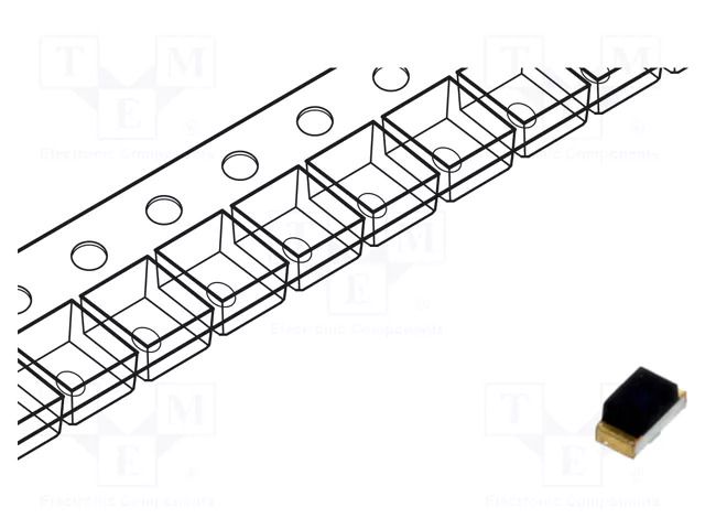 Phototransistor; SMD; 70mW; Dim: 1.6x0.8x0.8mm; λp max: 940nm; 30V LUCKYLIGHT LL-S190PPTD-1BX