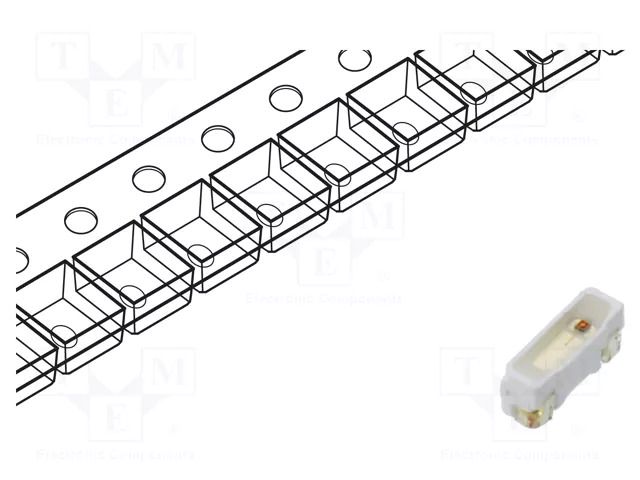 LED; yellow; SMD; PLCC2; 400÷600mcd; 1.6÷2.4VDC; 3x1x1.25mm; 120° LUCKYLIGHT LL-V312Y-4R