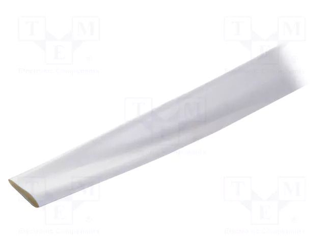 Heat shrink sleeve; glueless,flexible; 2: 1; 12.7mm; white TE Connectivity RNF-100-1/2-9-SP