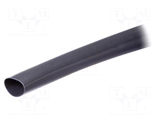 Heat shrink sleeve; glueless; 3: 1; 12mm; black; polyolefine TE Connectivity RNF-3000-12/4-0-SP