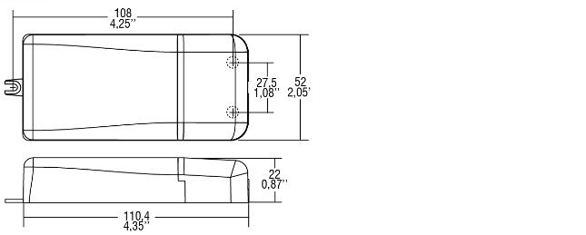 18W current  LED driver 350mA 25-51V, dimmable, IGBT TRIAC,TCI 127030