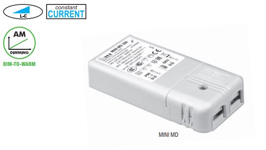 18W current  LED driver 350mA 25-51V, dimmable, IGBT TRIAC,TCI 127030