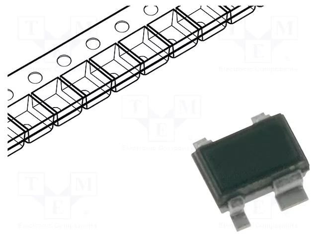 Transistor: NPN; bipolar; RF; 4V; 30mA; 0.16W; SOT343 INFINEON TECHNOLOGIES BF888H6327XTSA1