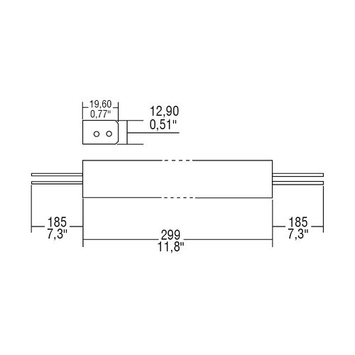 20W CV LED supply 24V 830mA, SLIM, TCI 127328