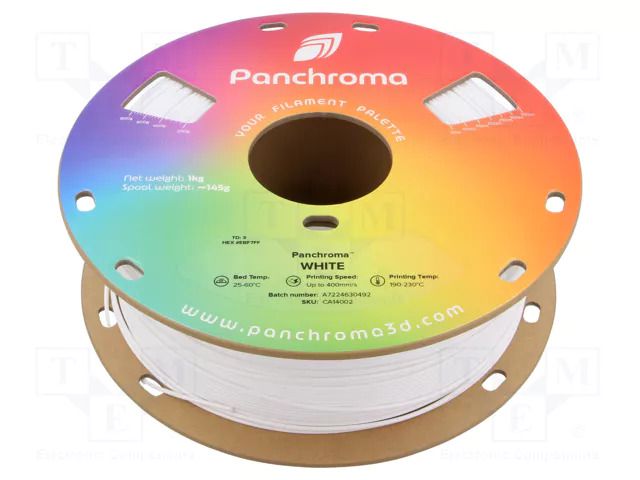 Filament: CoPE; 1.75mm; white; 190÷230°C; 1kg; Table temp: 25÷60°C POLYMAKER CA14002