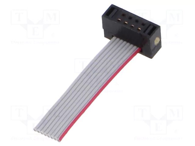 Ribbon cable with IDC connectors; IDC,wires; Tape ph: 0.64mm SAMTEC FFSD04S010001
