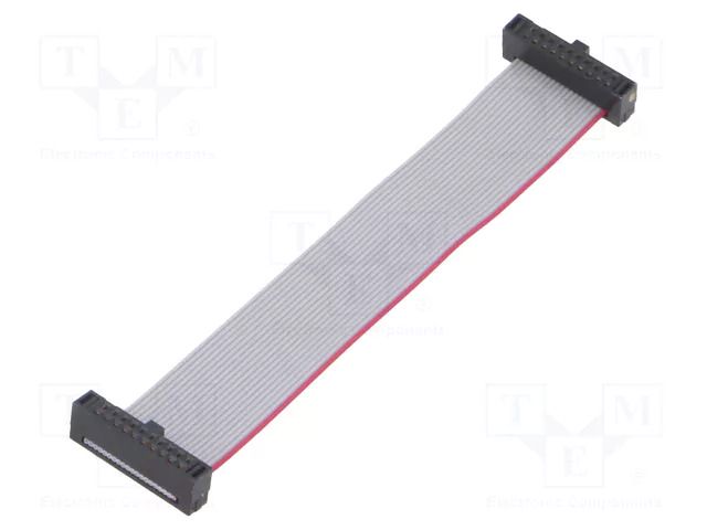 Ribbon cable with IDC connectors; IDC,both sides; 76.2mm; 3" SAMTEC FFSD10D030001NRW