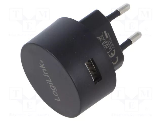 Power supply: switching; mains,plug-in; 5VDC; 2.1A; 10.5W; black LOGILINK PA0217