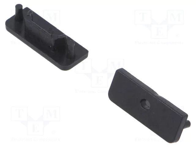 Cap for LED profiles; black; 20pcs; ABS; GEN2,with hole TOPMET TOP.A2970002