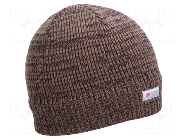 Beanie; furlined; brown; acrylic,THINSULATE™; Size: 57-61; 430g/m2 LAHTI PRO LAHTI-L102180S