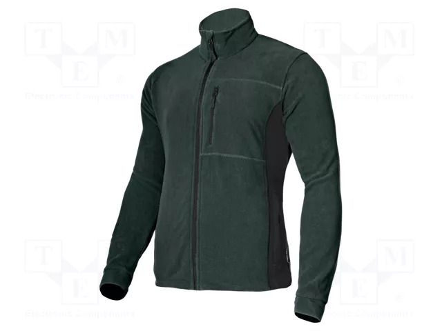 Fleece sweatshirt; Size: XXXL; green-black; 290g/m2 LAHTI PRO LAHTI-L4011806