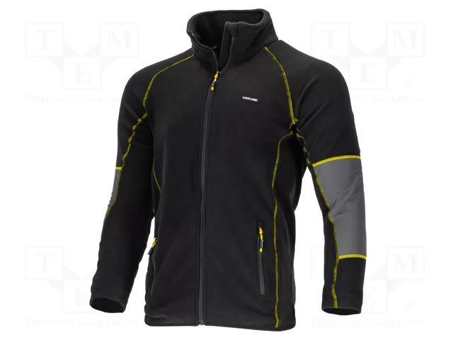 Fleece sweatshirt; Size: XXXL; black; STRETCH; 290g/m2 LAHTI PRO LAHTI-L4015006