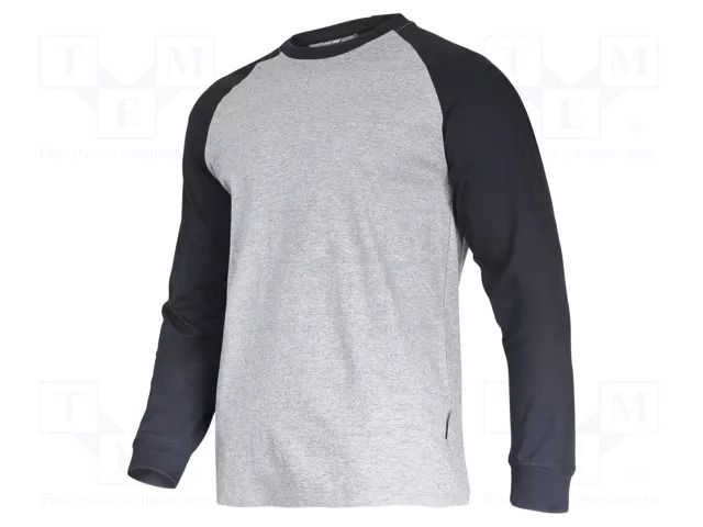 Long-sleeved t-shirt; Size: M; grey-black; 190g/m2 LAHTI PRO LAHTI-L4022302