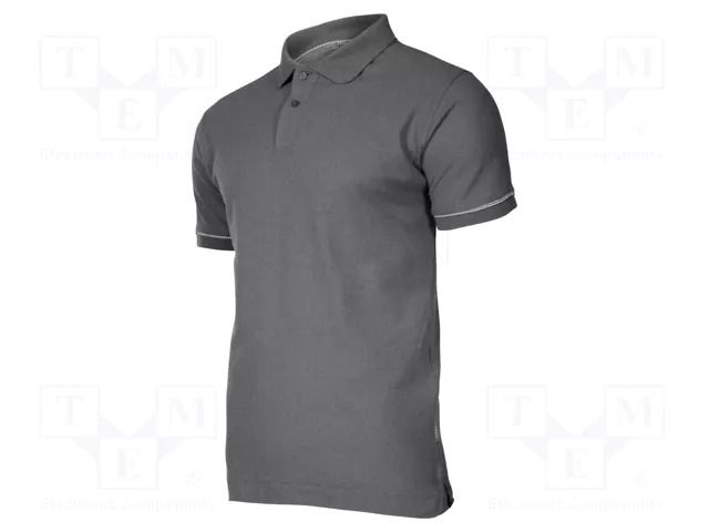 Polo shirt; Size: XXXL; grey; 220g/m2 LAHTI PRO LAHTI-L4030606