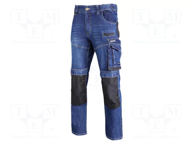 Dungarees; Size: L; blue; slim-fit,strengthened construction LAHTI PRO LAHTI-L4051003