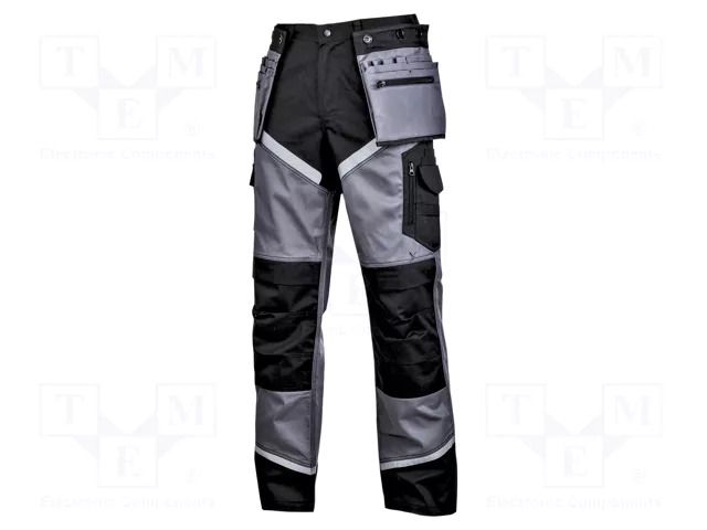 Dungarees; Size: XL; black-grey; 270g/m2 LAHTI PRO LAHTI-L4051604