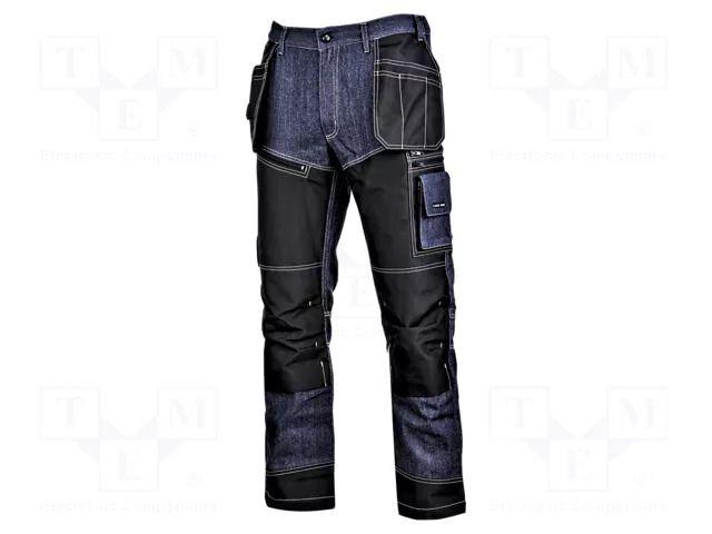 Dungarees; Size: XL; navy blue; strengthened construction LAHTI PRO LAHTI-L4051804