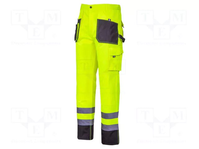 Dungarees; Size: XXL; black/yellow; warning; Class: 2; 270g/m2 LAHTI PRO LAHTI-L4052505