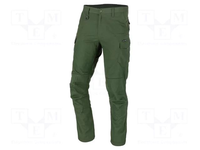 Dungarees; Size: XL; green; slim-fit; 255g/m2; combat trousers LAHTI PRO LAHTI-L4053404