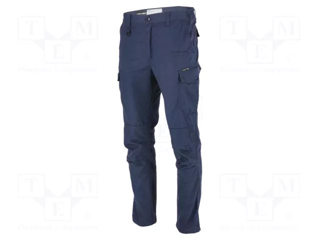 Dungarees; Size: M; navy blue; slim-fit; 220g/m2; combat trousers LAHTI PRO LAHTI-L4054002