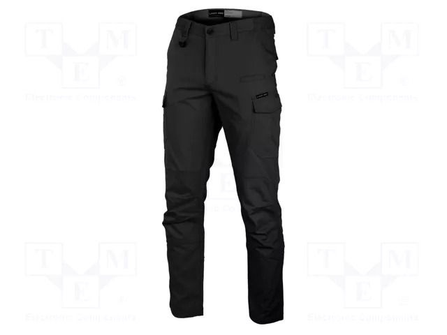 Dungarees; Size: XXXL; black; slim-fit; 220g/m2; combat trousers LAHTI PRO LAHTI-L4054606