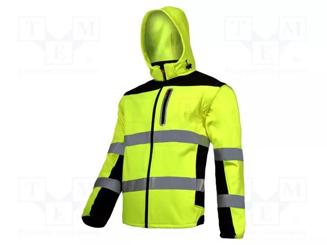 Softshell jacket; Size: S; with a hood,with removable sleeves LAHTI PRO LAHTI-L4091901