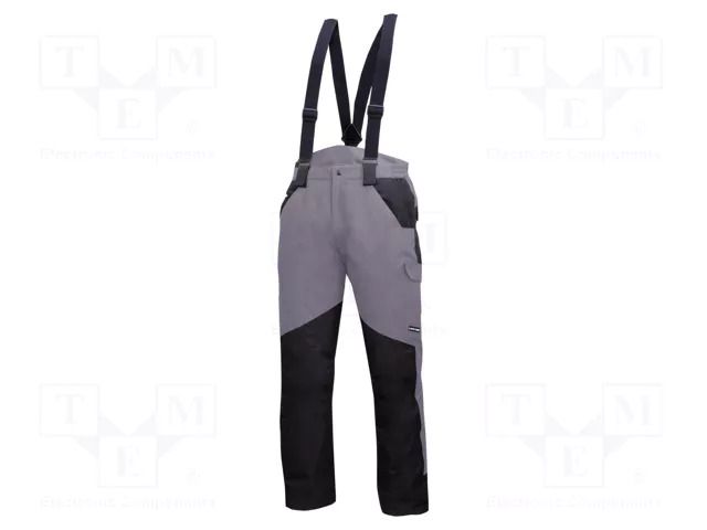 Dungarees; Size: L; grey-black; on suspenders,furlined; 200g/m2 LAHTI PRO LAHTI-L4101803