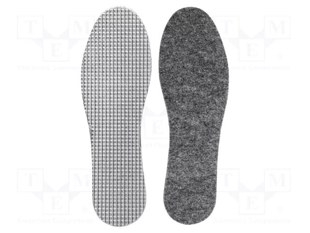 Inserts for shoes; Size: 45; felt,aluminium foil,sponge; thermal LAHTI PRO LAHTI-L9030245
