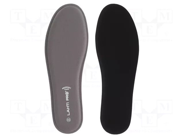 Inserts for shoes; Size: 38; foam; MEMORY FOAM; 10mm LAHTI PRO LAHTI-L9030938