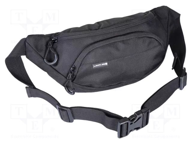 Waist bag; black; polyester LAHTI PRO LAHTI-L9050100