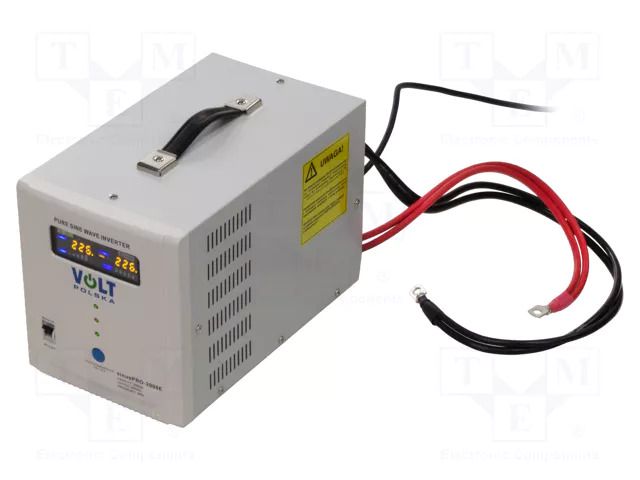 Converter: DC/AC; 1.25kW; Uout: 230VAC; Out: AC sockets 230V; 12V VOLT POLSKA SINUS-PRO-2000-12