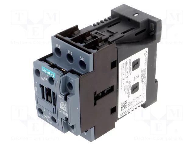 Contactor: 3-pole; NO x3; Auxiliary contacts: NO + NC; 24VDC; 9A SIEMENS 3RT2023-1BB40