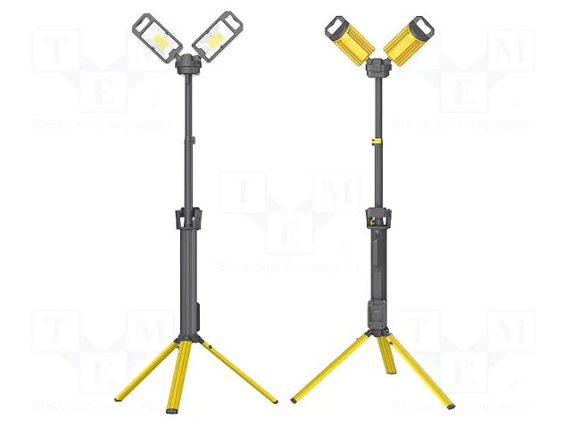 Lamp: working; IPX4; Kit: carrying case; 5000lm; 5h; Tower Pro 5K NightSearcher NSTOWERPRO-5K-EU