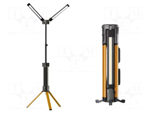Lamp: working; IP54; Kit: carrying case; 10000lm; 5h; Tower Pro 10K NightSearcher NSTOWERPRO-10K-EU