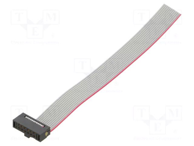 Ribbon cable with IDC connectors; IDC,wires; Tape ph: 0.64mm SAMTEC FFSD06S030001N