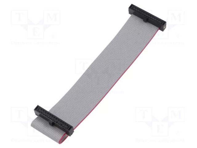 Ribbon cable with IDC connectors; IDC,both sides; 101.6mm; 4" SAMTEC FFSD13D040001NR