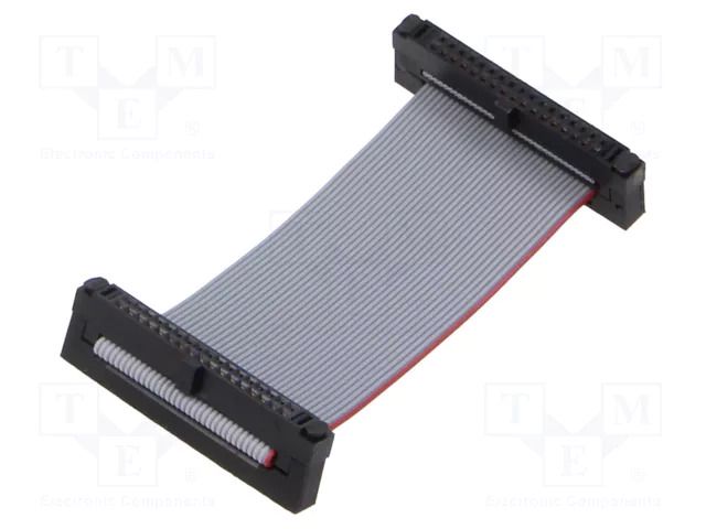 Ribbon cable with IDC connectors; IDC,both sides; 50.8mm; 2" SAMTEC FFSD17D020001NSR