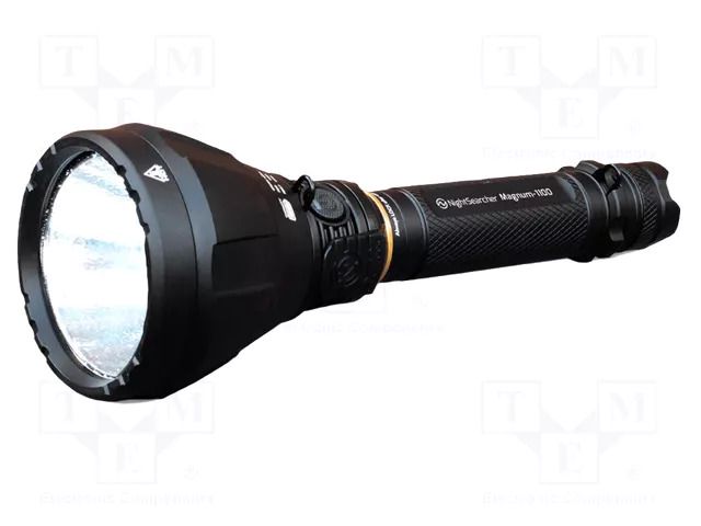 Torch: LED; waterproof; 26h; L: 265mm; 1100lm; Ø: 90mm; IP67 NightSearcher NSMAGNUM1100