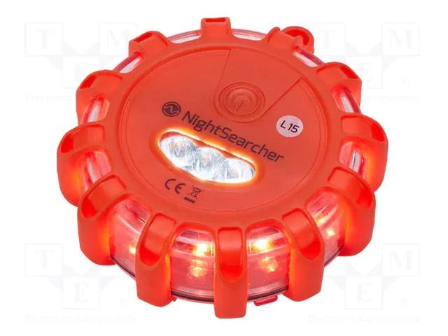 Lamp: warning; IP67; Pulsar AAA; emergency services; 340mm; red NightSearcher NSPULSARAAA